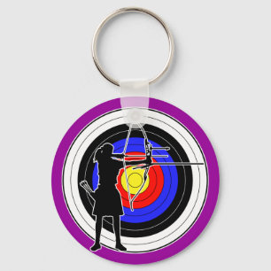 Archery & target 02 keychain