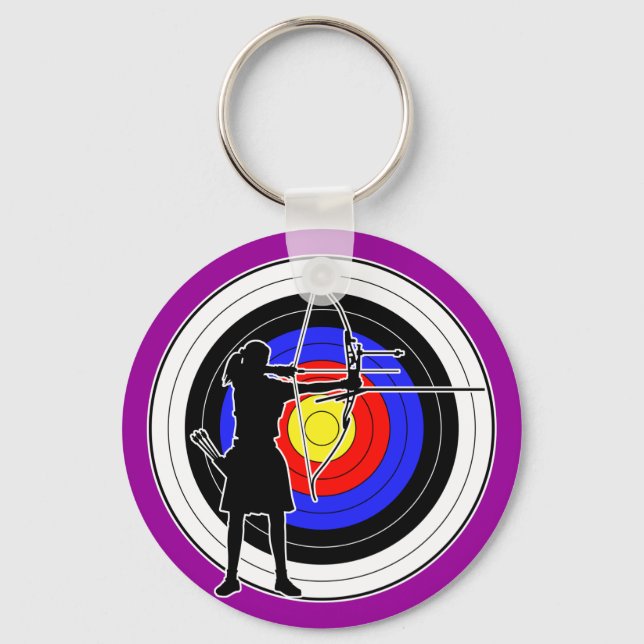 Archery & target 02 keychain (Front)