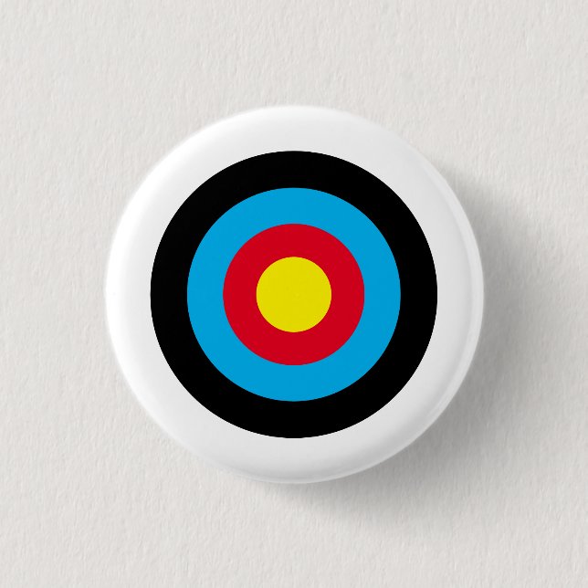 Archery Target 1 Inch Round Button (Front)