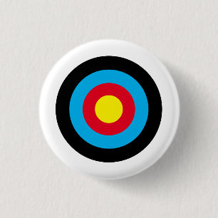 Archery Target 1 Inch Round Button