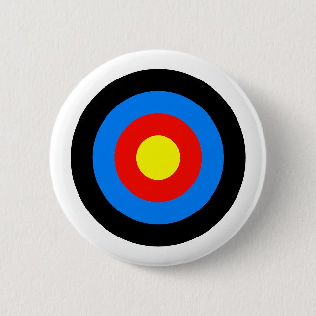 Archery Target 2 Inch Round Button (Front)