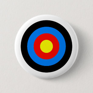 Archery Target 2 Inch Round Button