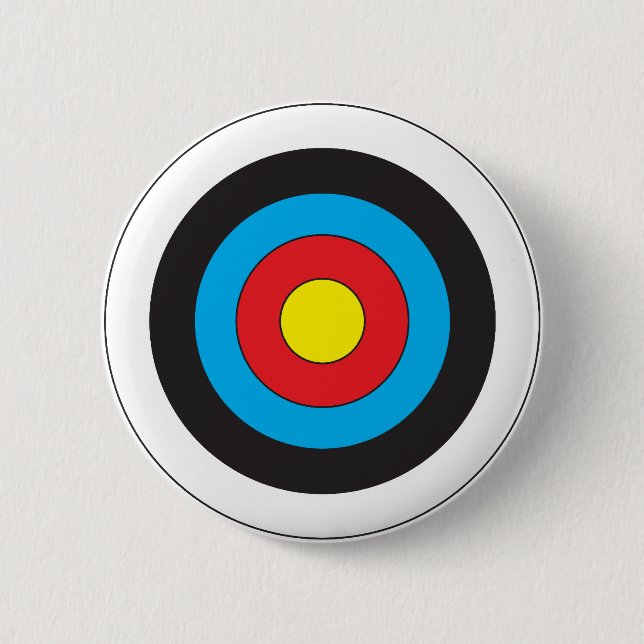 Archery Target 2 Inch Round Button (Front)