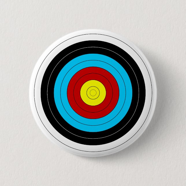 Archery Target 2 Inch Round Button (Front)
