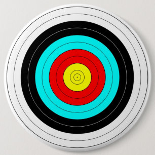Archery Target 6 Inch Round Button