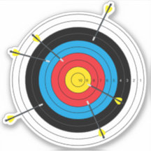 Archery Target and Arrows