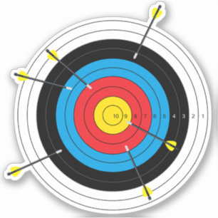 Archery Target and Arrows
