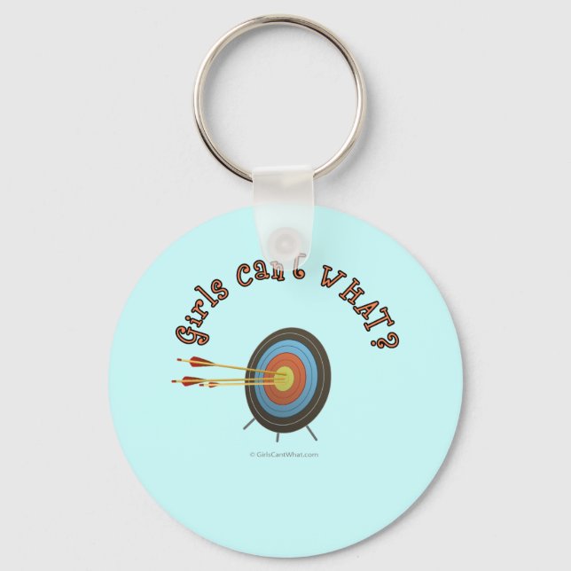 Archery Target Bullseye Keychain (Front)