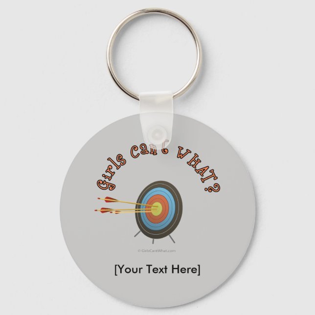 Archery Target Bullseye Keychain (Front)