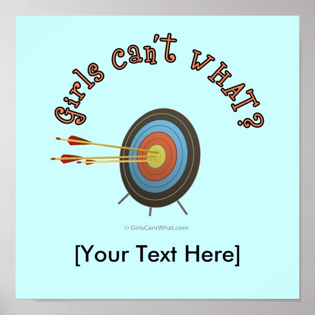 Archery Target Bullseye Poster (Front)