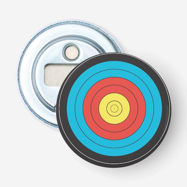 "Archery Target" design gifts and products Bottle Opener (Front)