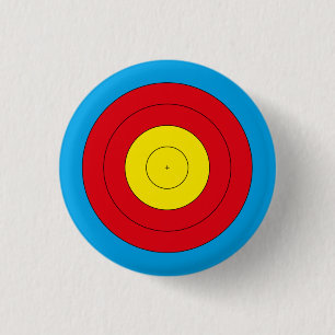 Archery target for recurve bow (FITA 20 cm) 1 Inch Round Button