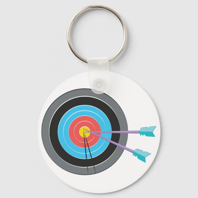 Archery Target Keychain (Front)