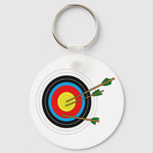 Archery Target Keychain