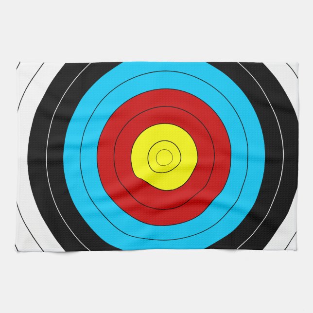 Archery Target Kitchen Towel (Horizontal)
