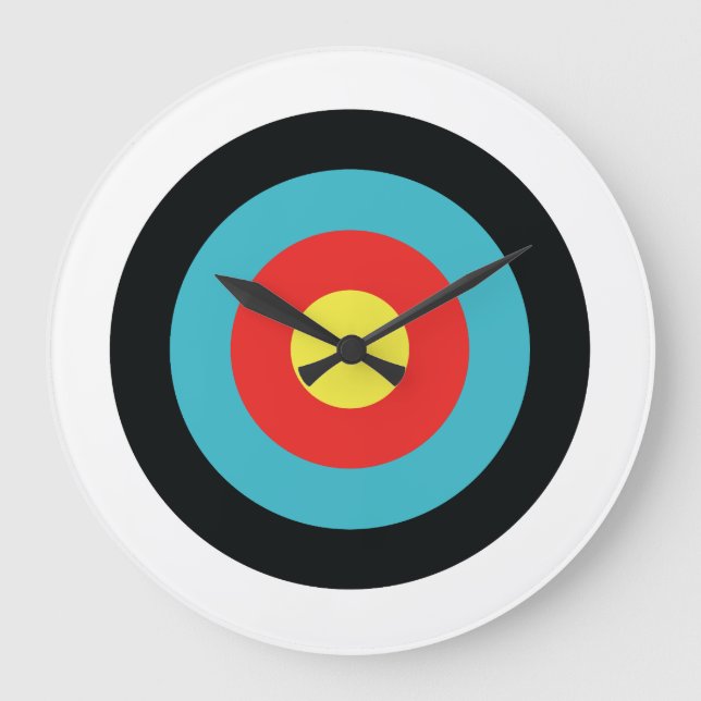 Archery Target Large Clock (Front)