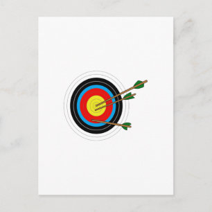ARCHERY TARGET POSTCARD