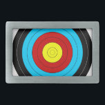 Archery Target Rectangular Belt Buckle<br><div class="desc">Archery Target</div>