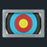 Archery Target Rectangular Belt Buckle<br><div class="desc">Archery Target</div>