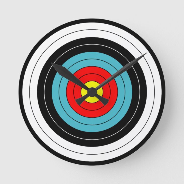 Archery Target Sports Round Clock (Front)