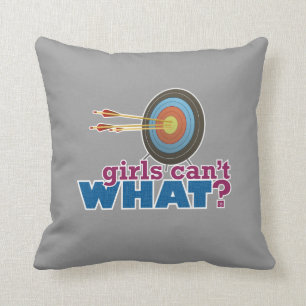 Archery Target Throw Pillow