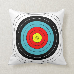 Archery Target Throw Pillow