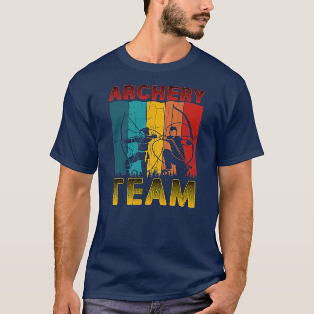 Archery Team Funny Archer Arrow Bow Hunting T-Shirt (Front)