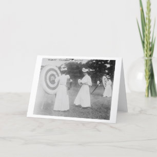 Archery Tournament in Boston, MA Photograph Card