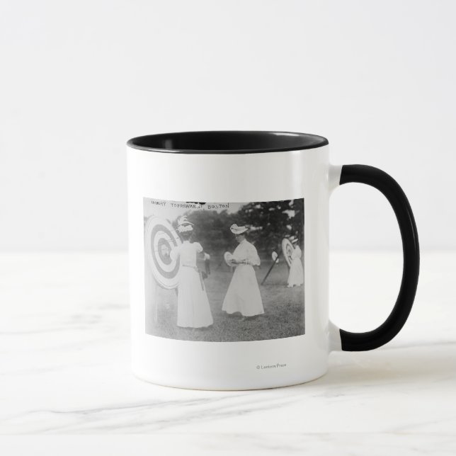 Archery Tournament in Boston, MA Photograph Mug (Right)