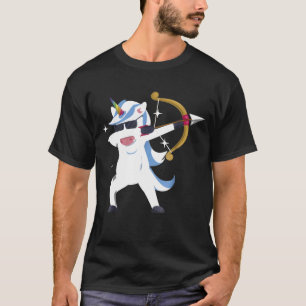 Archery Unicorn  Dabbing  Archer Girl T-Shirt