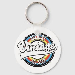Archery vintage all star logo keychain