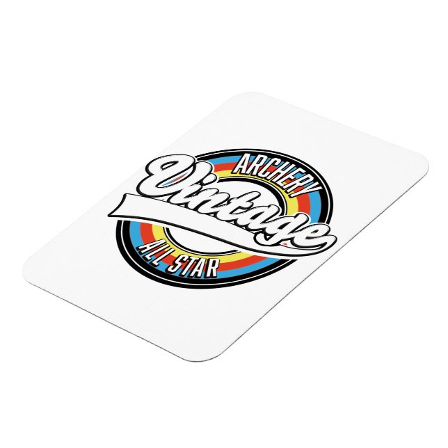 Archery vintage all star logo magnet (Left Side)