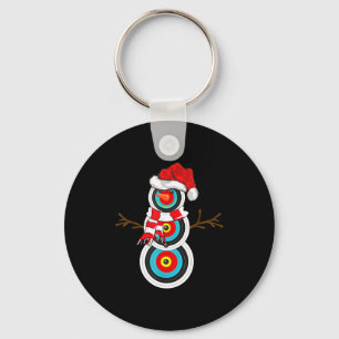 Archery Xmas Gift Santa Hat Snowman Archery Christ Keychain