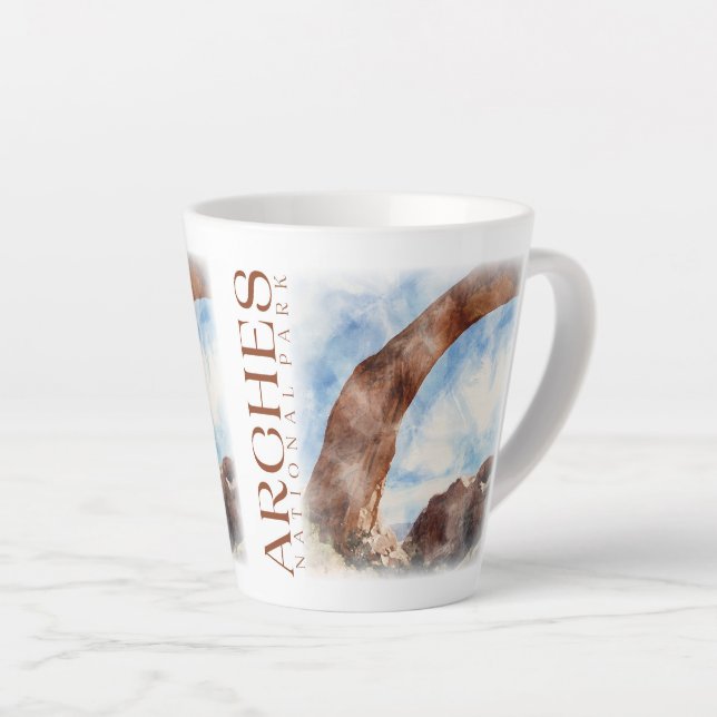 Arches Coffee Cup, National Park Mug (Right Angle)