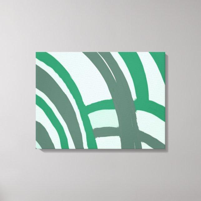 Arches in Green and Grey Canvas Print (Front)