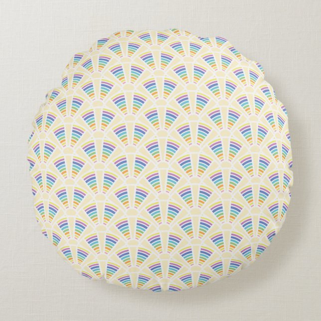 Arches lumineuses Coussin rond (Devant)