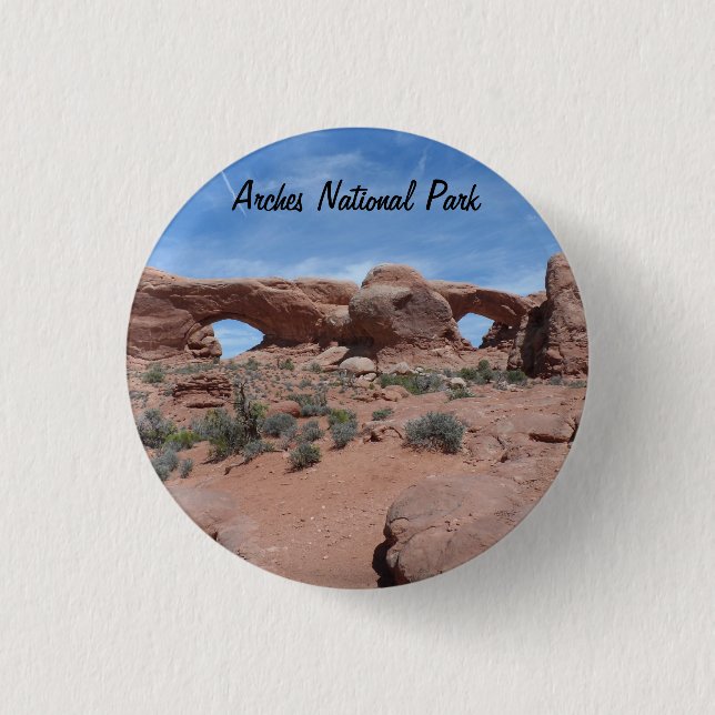 Arches National Park 1 Inch Round Button (Front)