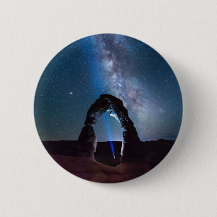 Arches National Park at night MOAB 2 Inch Round Button