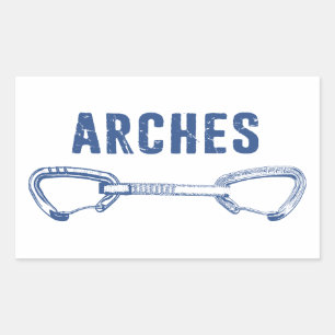 Arches National Park Climbing Quickdraw Sticker