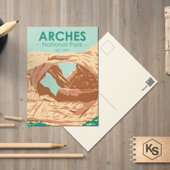 Arches National Park Double Arch Postcard (Creator Uploaded)