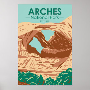 Arches National Park Double Arch Poster