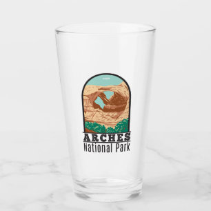 Arches National Park Double Arch Vintage  Glass