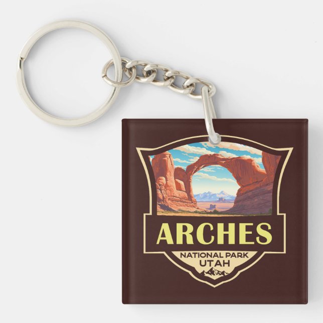 Arches National Park Illustration Rétro (Devant)