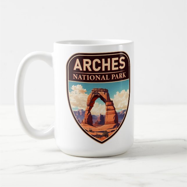 Arches National Park Moab Utah Delicate Arch Coffee Mug (Left)