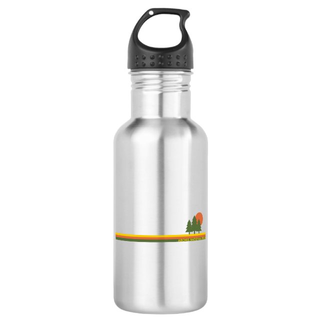 Arches National Park Pine Trees Sun 532 Ml Water Bottle (Front)