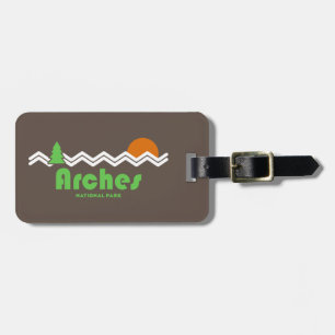 Arches National Park Retro Luggage Tag