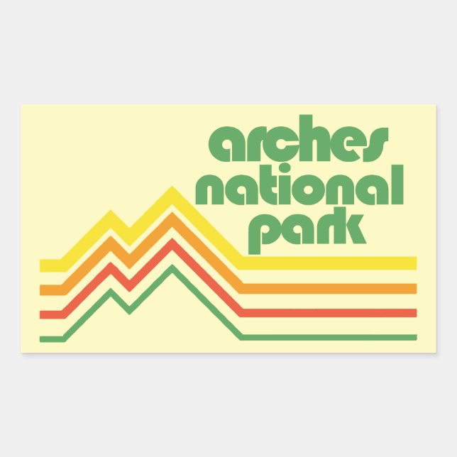 Arches National Park Sticker (Front)