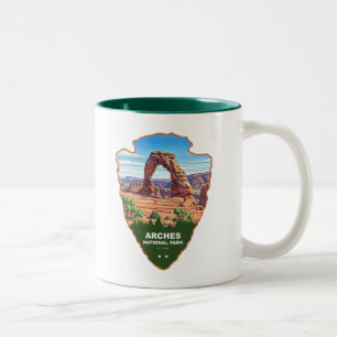 Arches National Park Utah Arrowhead Two-Tone Coffee Mug
