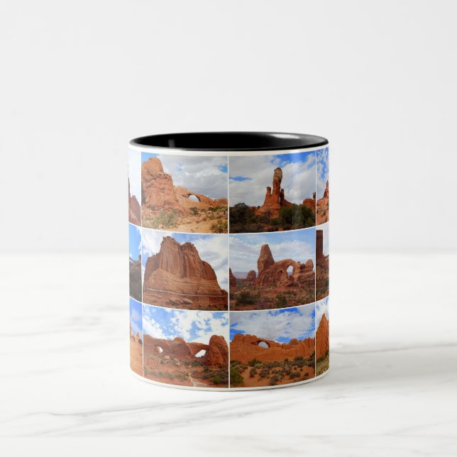 Arches National Park, Utah, Collage Mug (Center)
