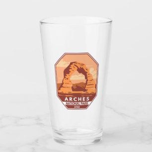 Arches National Park Utah Delicate Arch Art Retro Glass